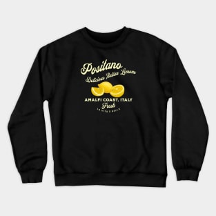 Bring the essence of travel to your home with this Positano-inspired artwork! Vibrant lemons capture the spirit of Italy's Amalfi Coast Crewneck Sweatshirt